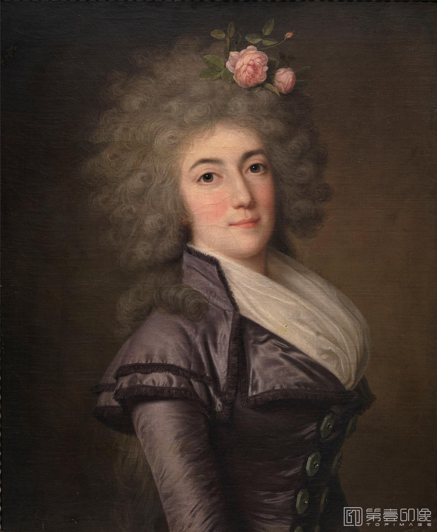 油画-西班牙普拉多美术馆油画藏画-Wertmüller, Adolf Ulrik-Doña Inés María Aguirre y Yoldi-62cm x 52cm-2976